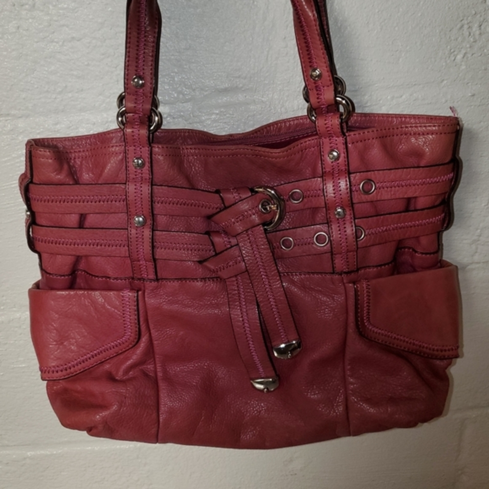 B. MAKOWSKY pink handbag tote